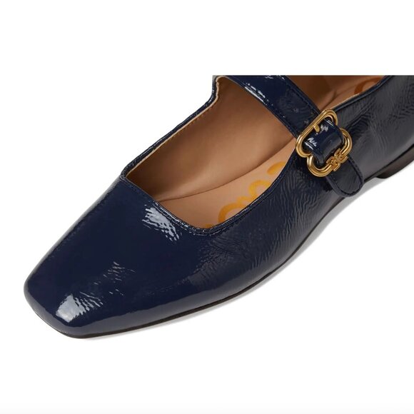 Sam Edelman Michaela Mary-Jane flats Midnight Blue Size 7.5 M Like New! - Picture 3 of 11